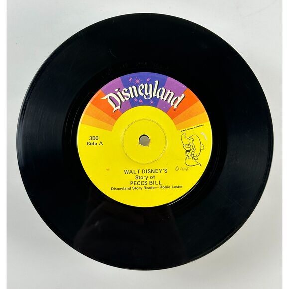 Walt Disney Story of Pecos Bill Book & Record 33 1/3 Long Play Disneyland Vinyl - Picture 3 of 10